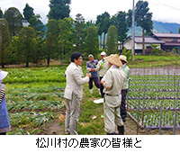 写真：松川村の農家の皆様と