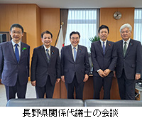写真：長野県関係代議士の会談