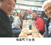 写真:有楽町で会食
