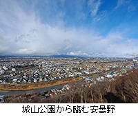 写真:城山公園から臨む安曇野