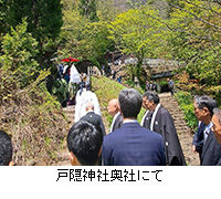 写真:戸隠神社奥社にて