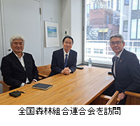 写真:全国森林組合連合会を訪問