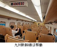 写真:九州新幹線は稼働